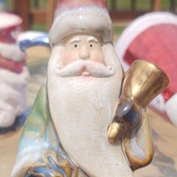 Decorative Porcelain Santa Bell - Picture 1 of 6
